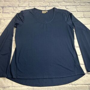 Athleta Dark Blue Mesh Activewear. Size XL.